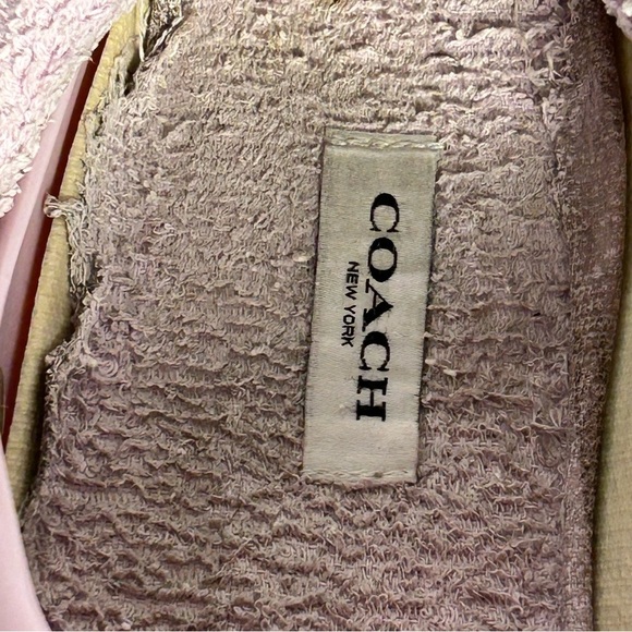 Coach Lola Clog Water Resistant Rubber Terrycloth Lined Shoes Purple Womens 10 - Picture 6 of 13